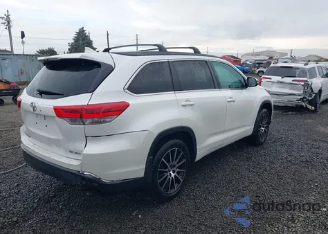 2017 Toyota Highlander Se z USA, uszkodzony, nr VIN 5TDJZRFH1HS426753